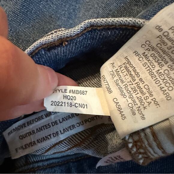 Madewell The Perfect Vintage Jean in Maplewood Wash Sz 25 Style MB687 - Picture 10 of 15